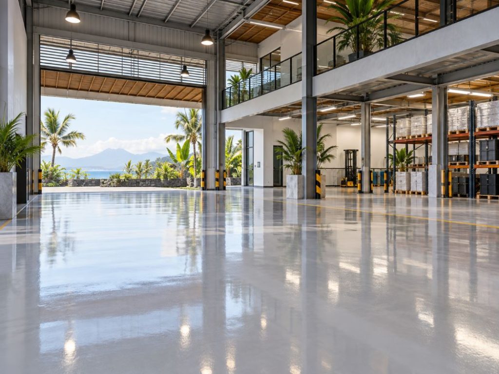 Epoxy Lantai untuk Area Komersial dan Industri di Bali: Manfaat, Jenis, dan Perawatannya